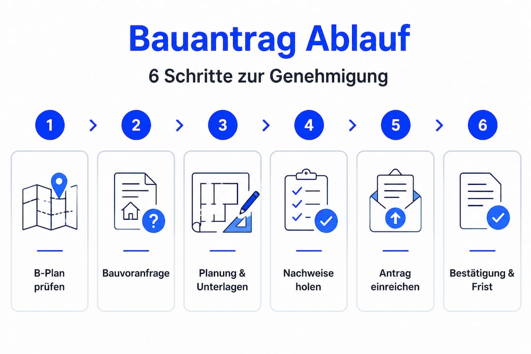 So läuft ein Bauantrag: Die sechs wichtigsten Schritte im Überblick