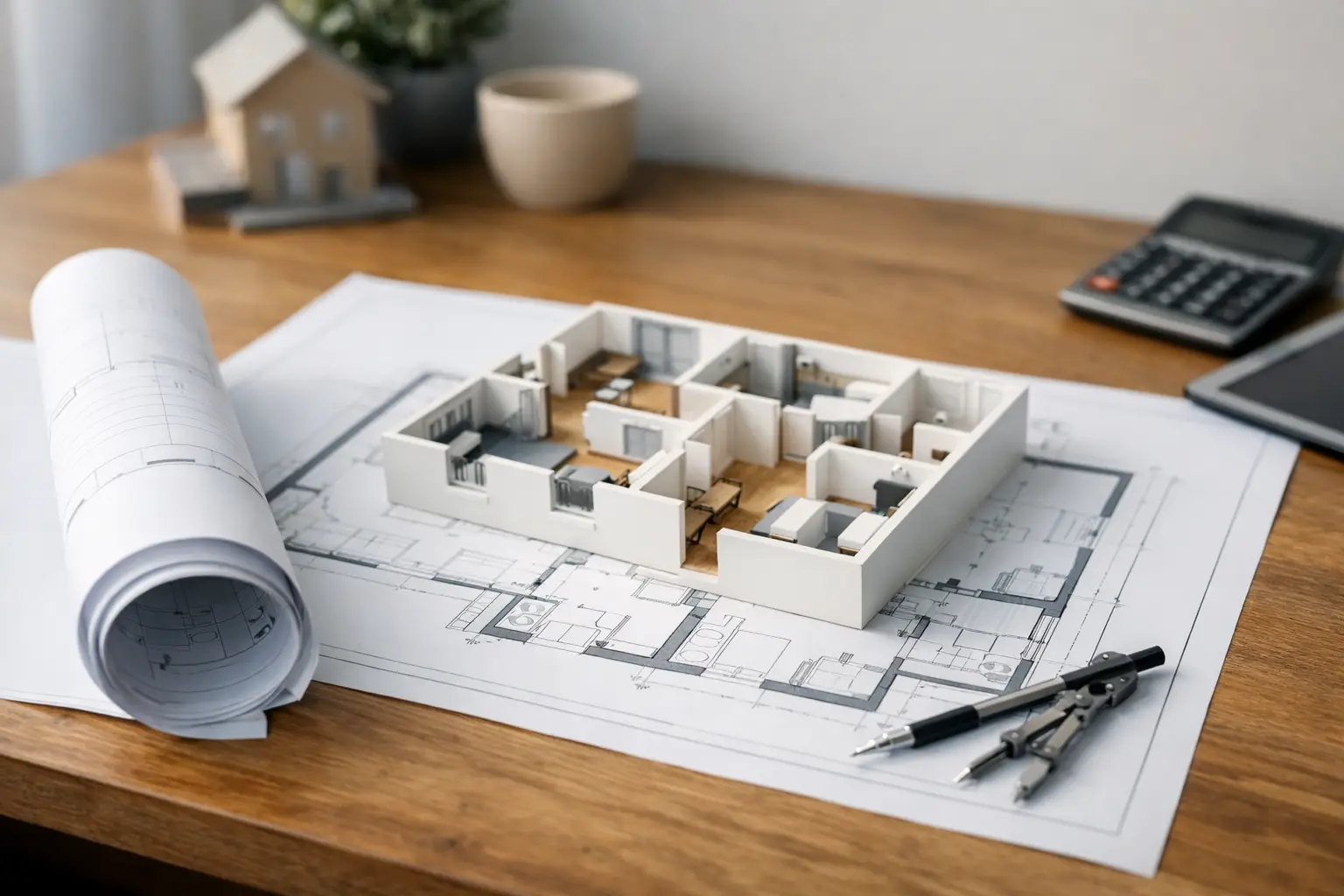 Maßstabsgetreuer Grundriss Wohnung erklärt
