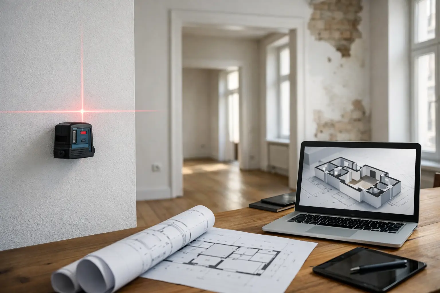 Grundriss digitalisieren im Altbau